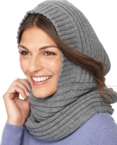 Связать шапку капор спицами для женщины. Вязаный капор. Вязание основного полотна шарфа
